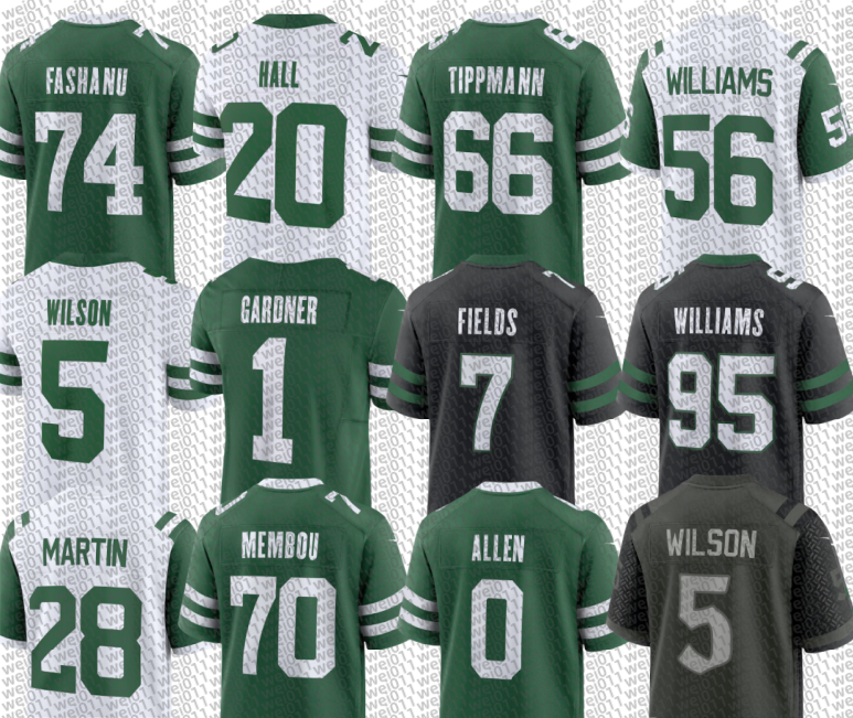 Joe Namath Joe Klecko Ahmad Sauce Gardner Justin Fields Breece Hall Garrett Wilson Jamien Sherwood Quinnen Williams Mason Taylor Brandon Stephens Fo