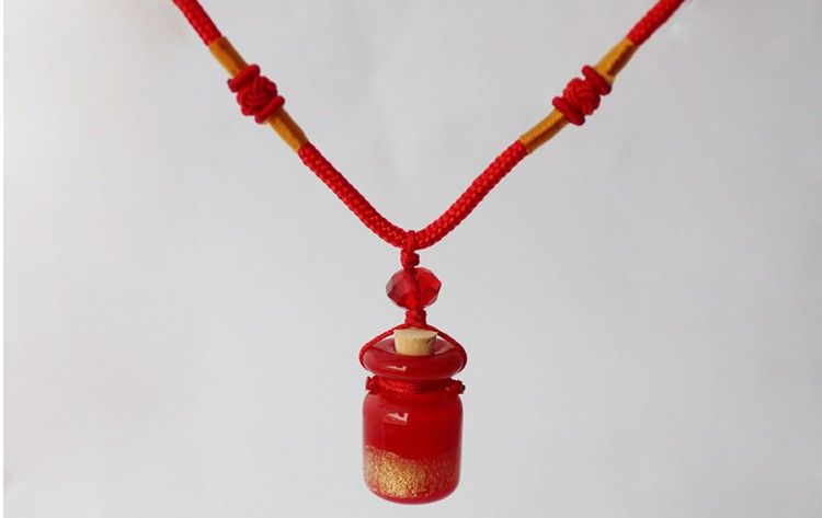 Bottle Necklace Pendant Diffuser Jewelry Charm Glass Perfume Bottle Necklace with Pendant Vial Essential Oil Bottle Pendant