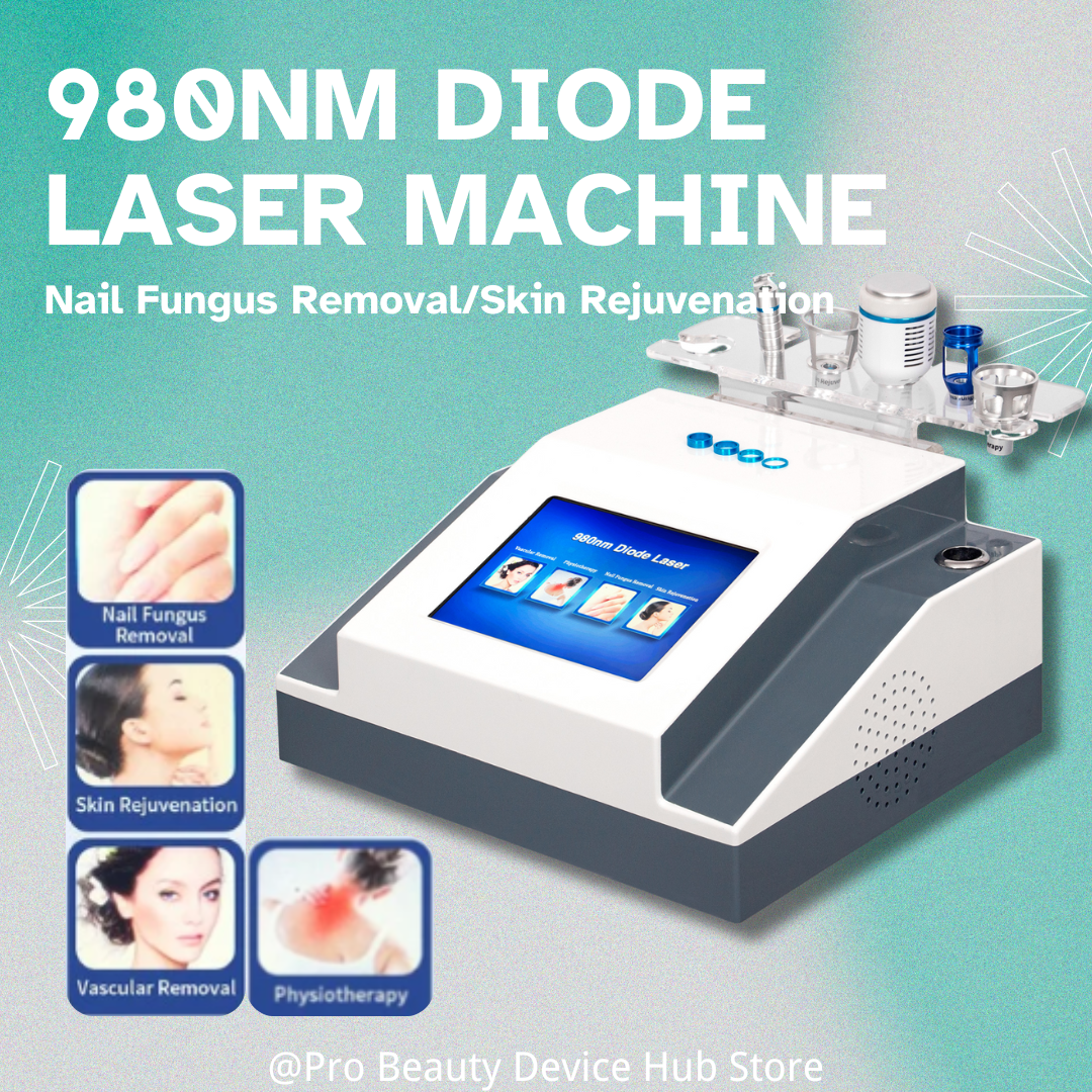 5 in 1 980nm Diode Laser Vascular Removal Machine for Spider Veins Nail Fungus and Facial Skin Care Therapy