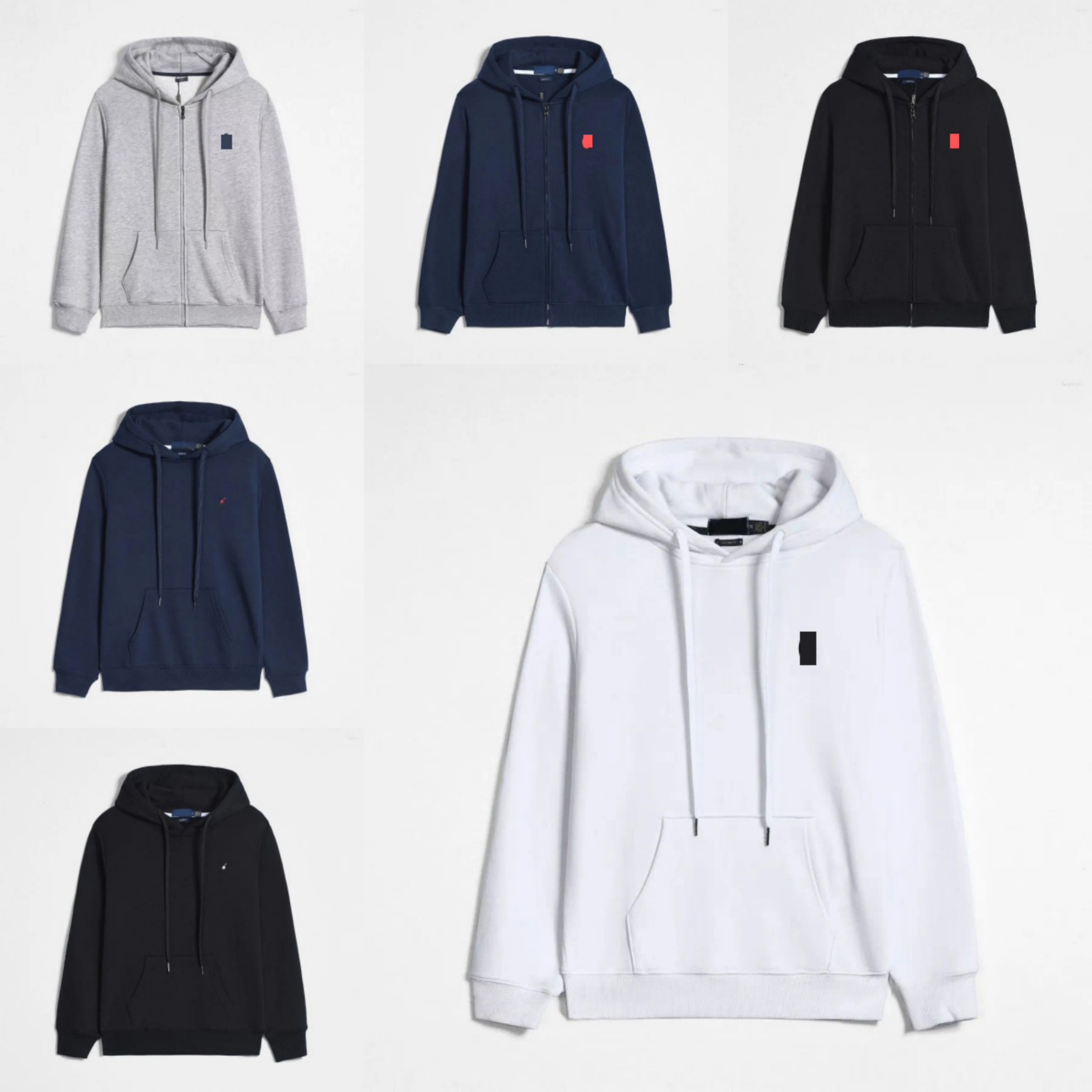 Designer men&#039;s sweatshirt poloHoodie Zipper men&#039;s polo shirt Women&#039;s cotton cardigan, fall-winter fashion polohooded shirt casual hoo