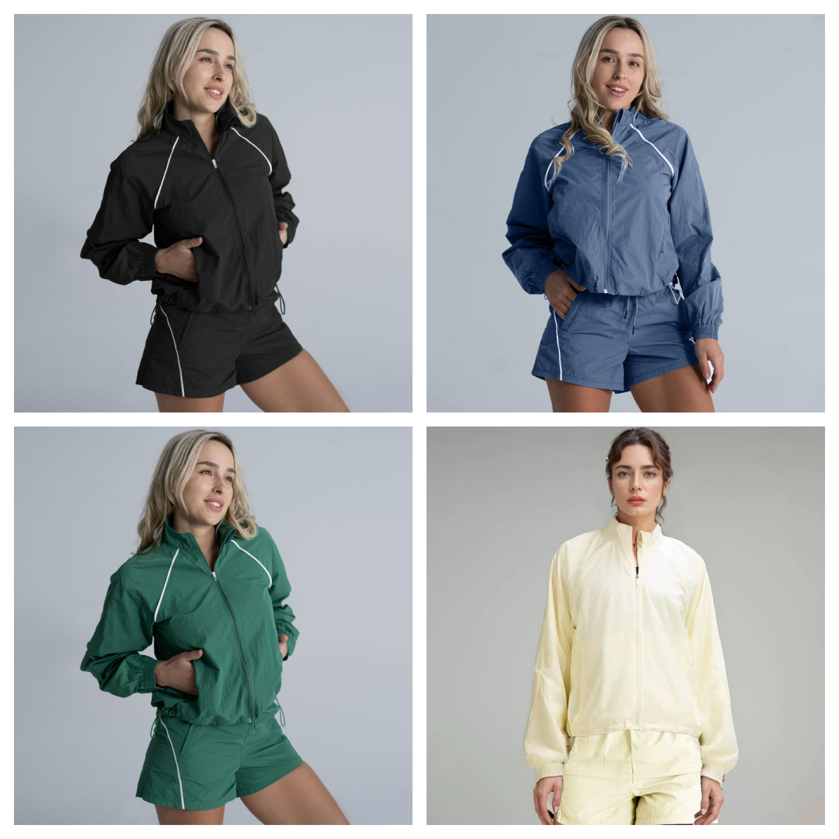 Designer Women&#039;s Sports Set Quick drying Casual Long sleeved Top+Shorts Two piece Set Suitable for Golf Tennis Running Fitness Outdoor Sports