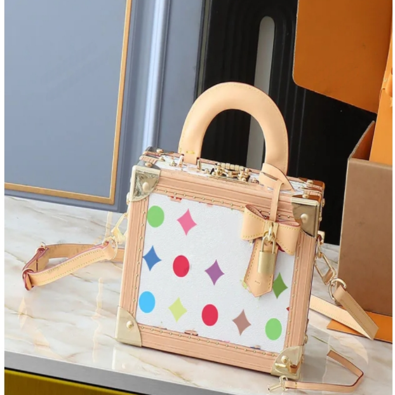 Takashi Murakami Leather Case women Crossbody Bags Messenger Purse Luxurys Designers Bags Handbag Wallets Bag Card Holder pouch Laptop Bag 22cm