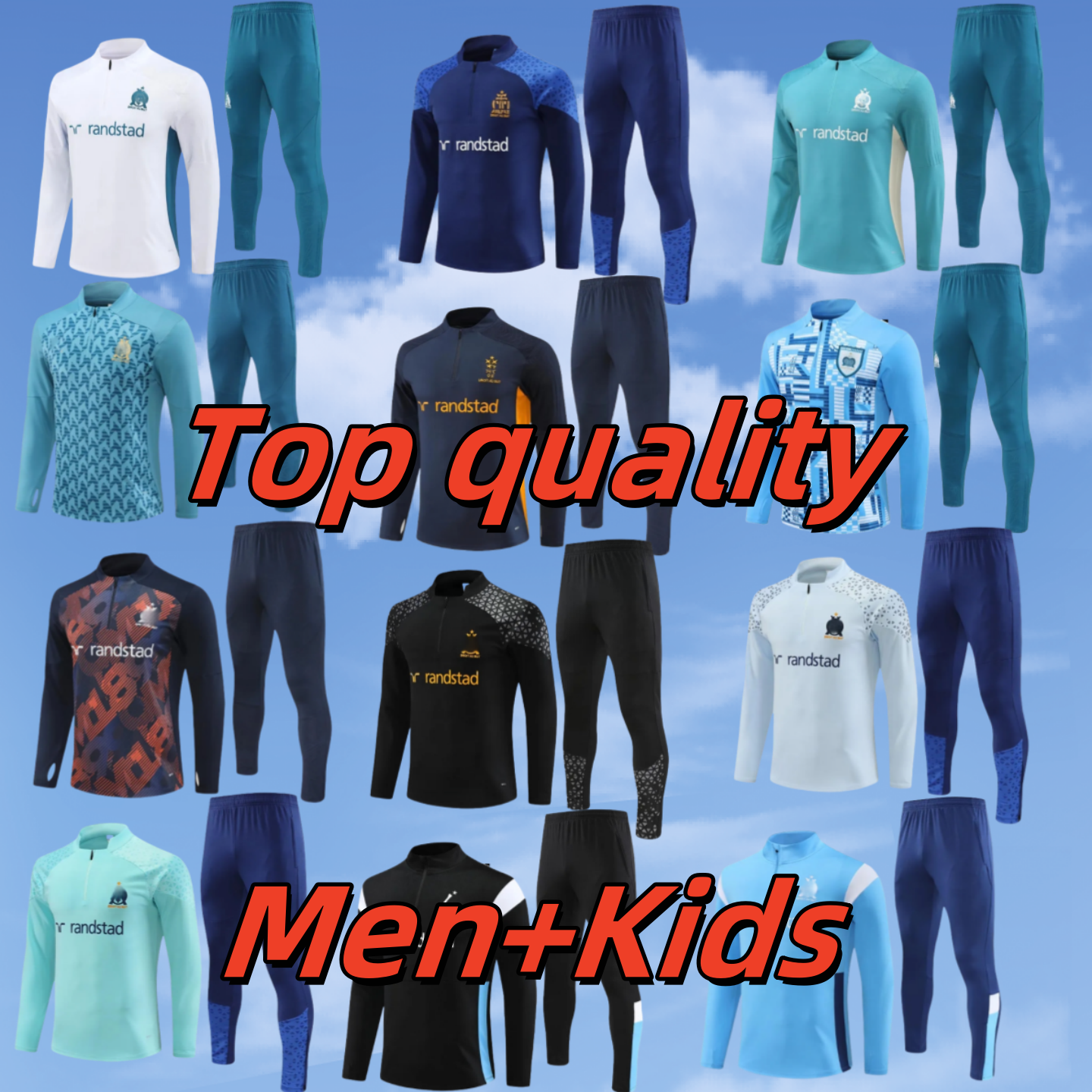 25 26 kids men Mmarseille tracksuits GREENWOOD BALERDI MarseilleES survetement 25 26 soccer Training Olympique OM tracksuit football Sportswear jogg