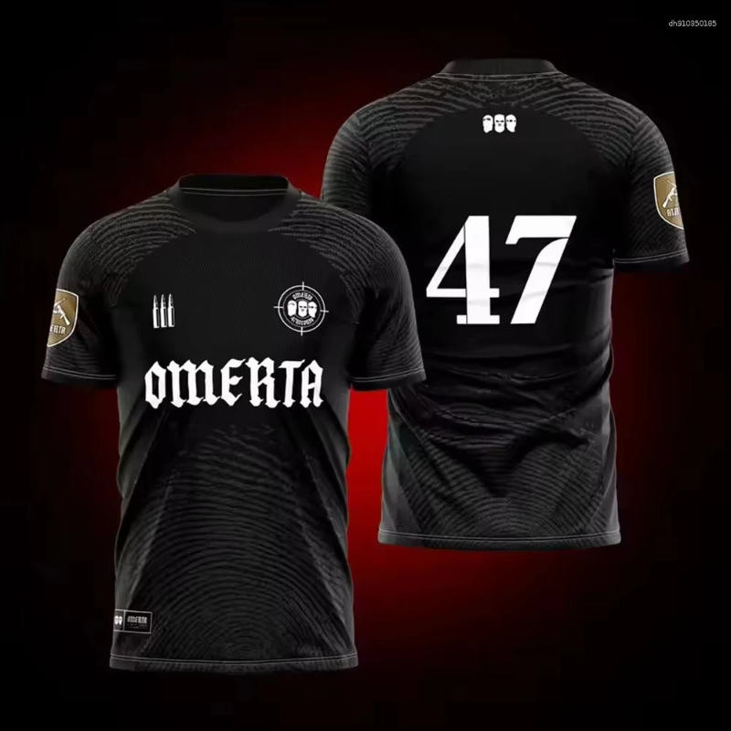 Men&#039;s Tracksuits Omerta Boxing Fans Summer 3D Print 47 Outdoor Sportwear Breathable Short Sleeve T-shirt Clothes Men