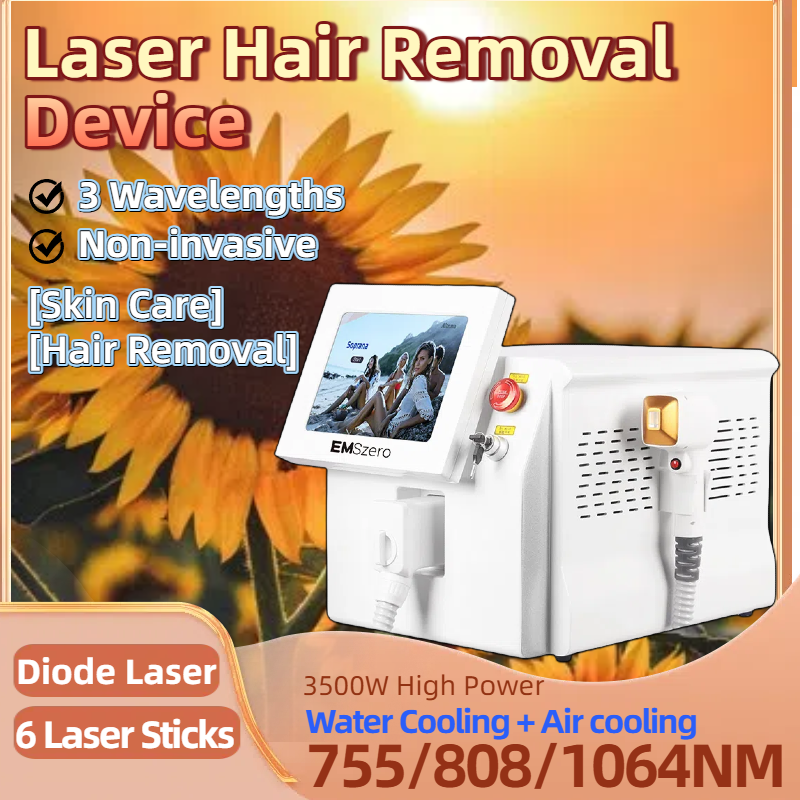 808 Alexandrite Hair Removal Laser Diode Machine Ice Platinum Body Face Underarm Cooling Head Permanent Painless Epilator