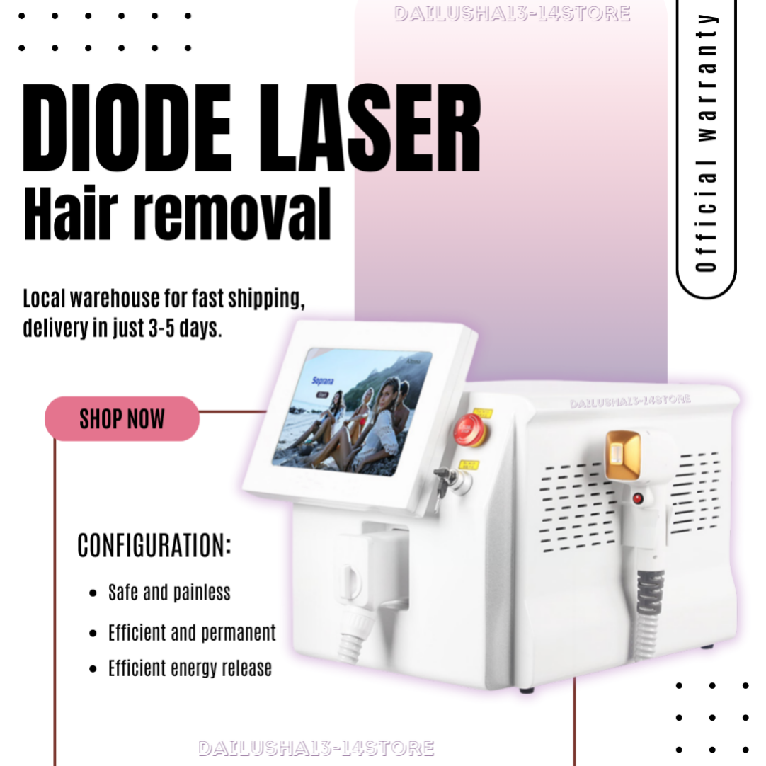808nm 755nm 1064nm Diode Laser Hair Removal Machine Ice Titanium Triple Wave Permanent Epilator