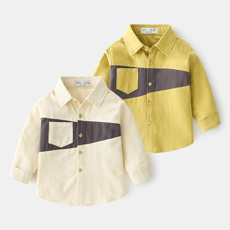 Children Clothing Boys Long Sleeve Shirt 2021 Korean Style Blouses And Shirts Cotton Beautiful Blouses Toddler Top 2-6y