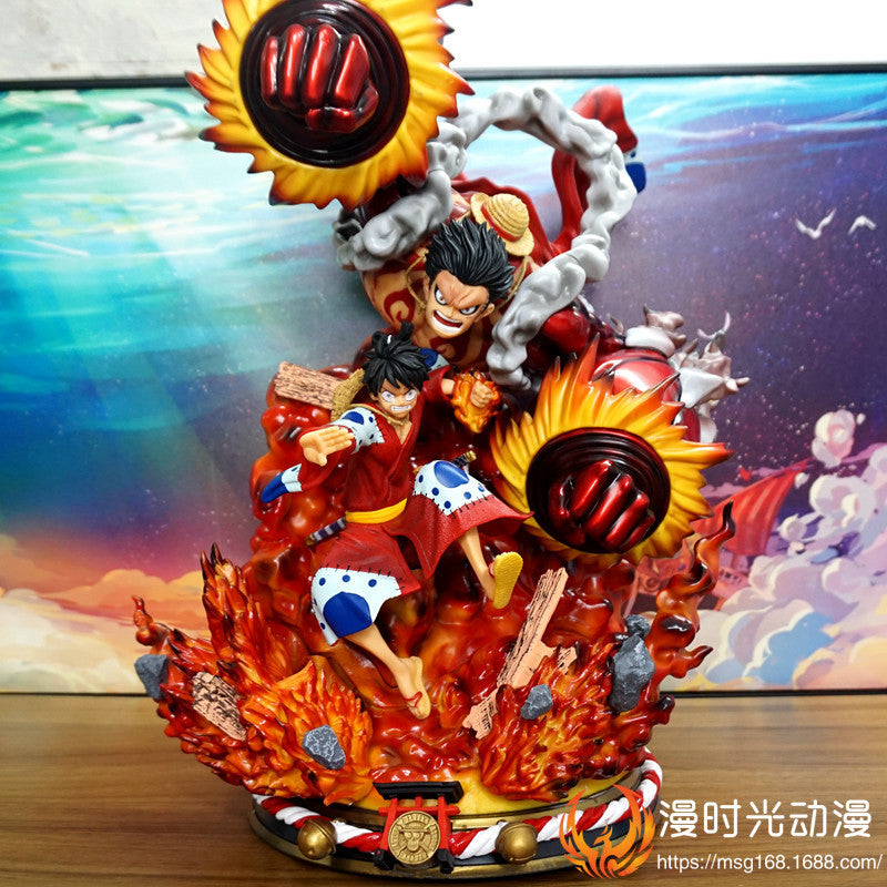 Novelty Games Anime One Piece Luffy Large Action Figure Gear 4 Great Ape King Gk Statue Crow Cannon Figurine Model Christmas Gift For Childr