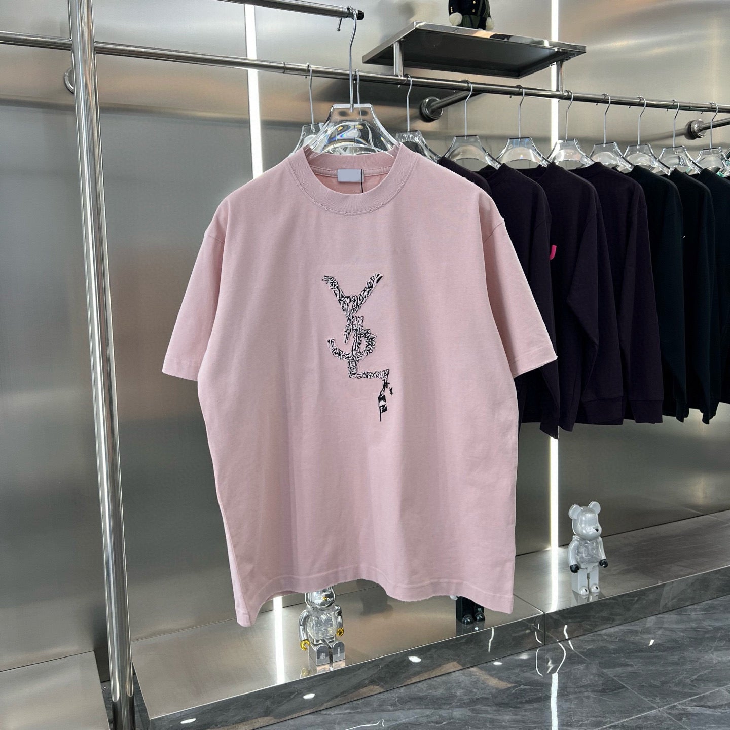 Men&#039;s Plus Tees & Polos letter knitted sweater in autumn - winter knitting machine e Custom detail crew neck cotton gl3t3g