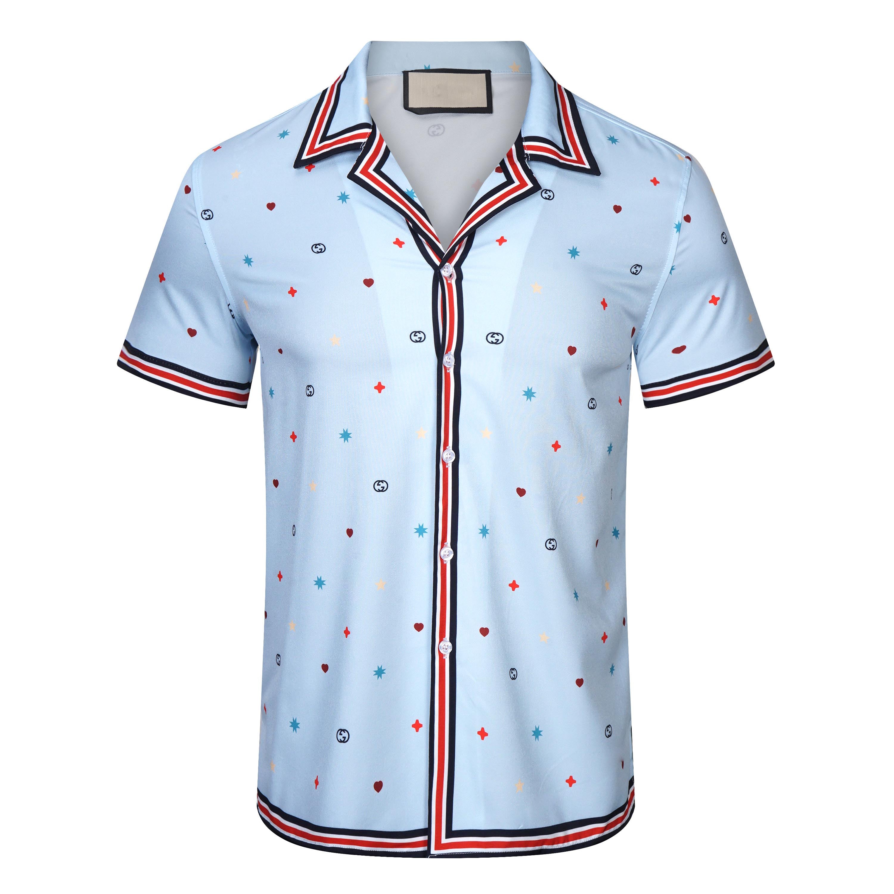 Luxury Designer Shirts Mens Fashion Geometric print bowling shirt Hawaii Floral Casual Shirts Men Slim Fit Short Sleeve Variety trend