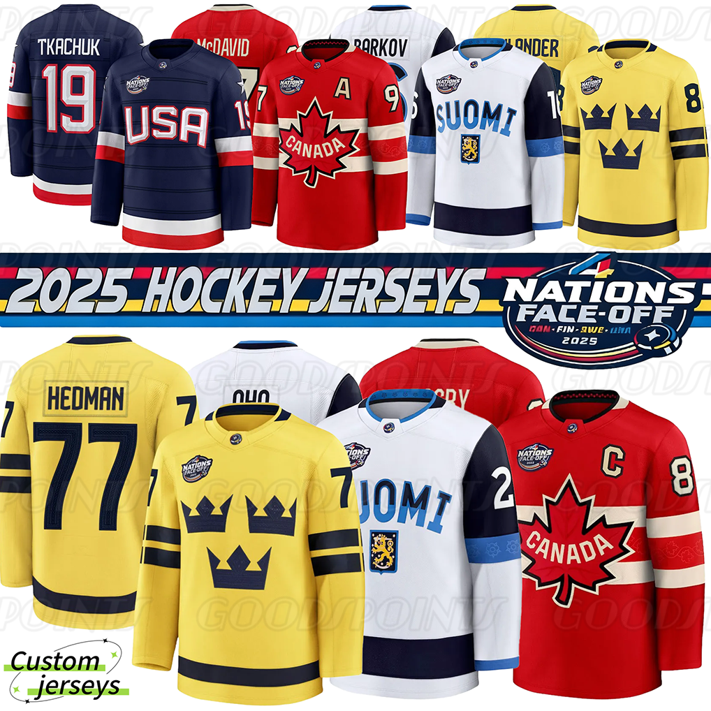 2025 Four Nations hockey jerseys 4 Nations face-off jersey canada jersey United States jersey Finland jersey Sweden jersey Special Senior All-Stars