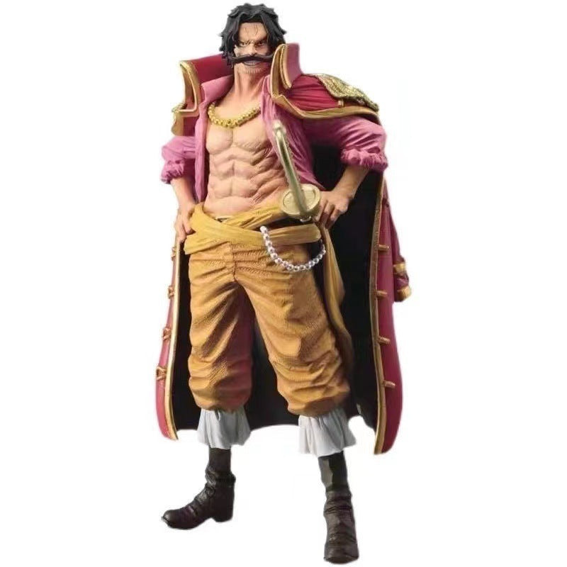 Novelty Games Anime One Piece Gol D Roger Action Figure 23cm Pvc Gk Statue Toys Standing Model Figurines Christmas Birthday Gift For Childre