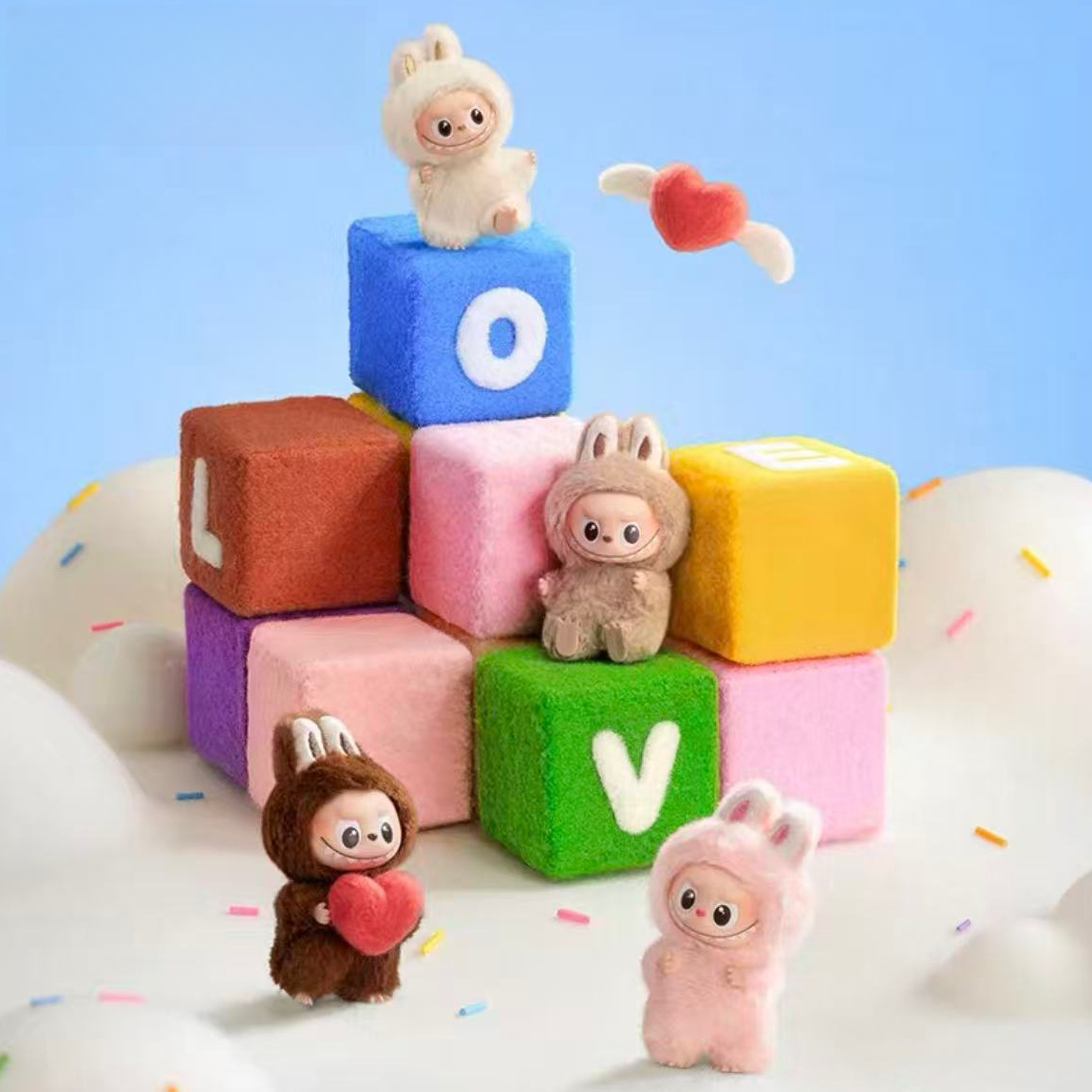 Labubu Doll V4 Heart Code Series, Monsters Big Into Energy Series Blind Box, Kawaii Figure, Face, Doll Clothes, Doll Keychain, Decor, Gift, Blind Ba