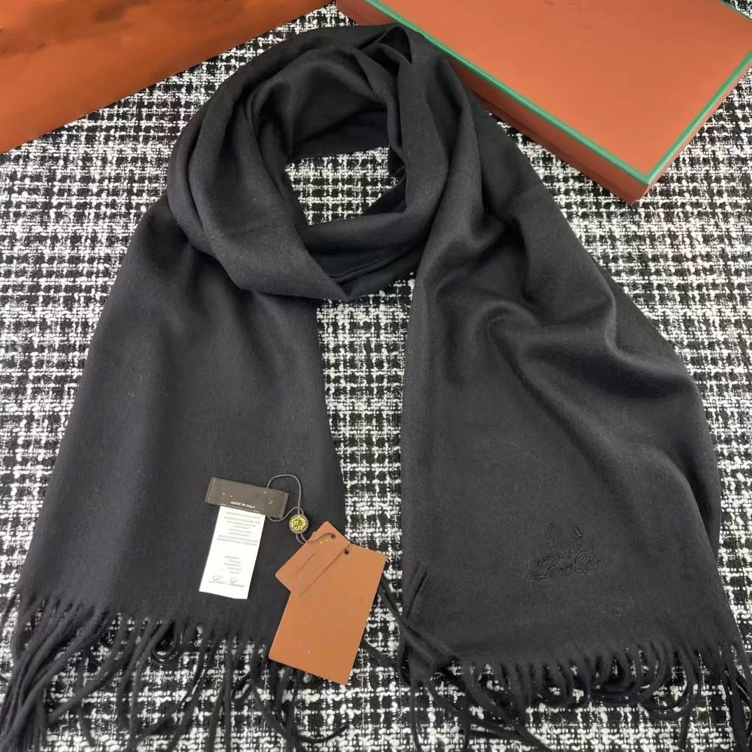 LsP Scarf designer scarf women&#039;s and men&#039;s scarves Embroidery letter scarf check patterns warm thick versatile neck wraps shawls couples&#