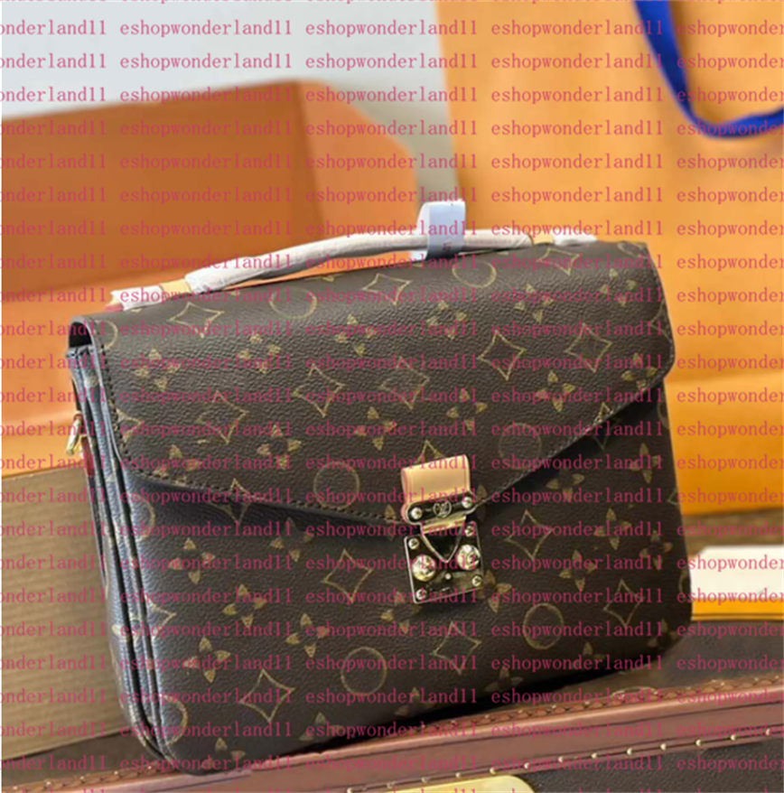 2025 Luxurys handbag clutch Designer bag Onthego Genuine leather tote top handle small pochette embossed bags purse Womens mens crossbody Shoulder B