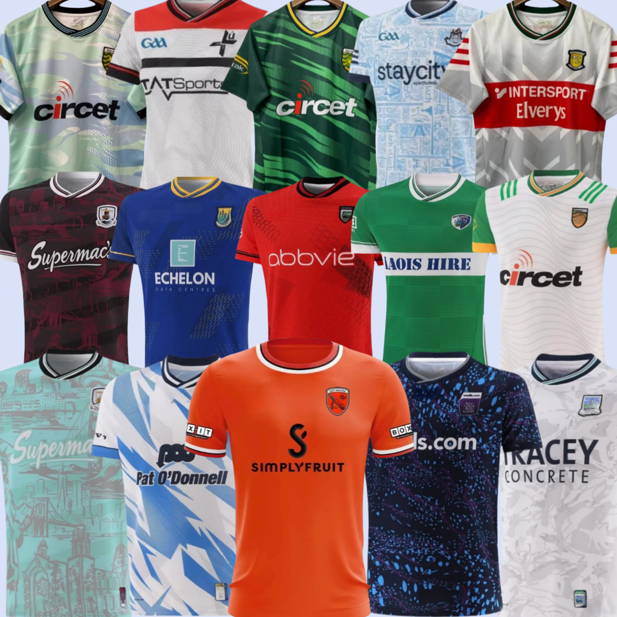 Men&#039;s Sleepwear 2025 GAA Antrim Kildare Monaghan Lawes Kilkenny Official Tipperary Donegal Irish T-shirt Adult Top Comfortable 666