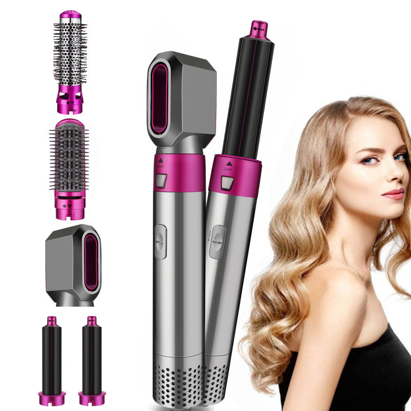 5 in 1 Hair Dryer Heat Comb Automatic Curler Professional Curg Iron Electric Hot Air Brush For Household Styg Tools