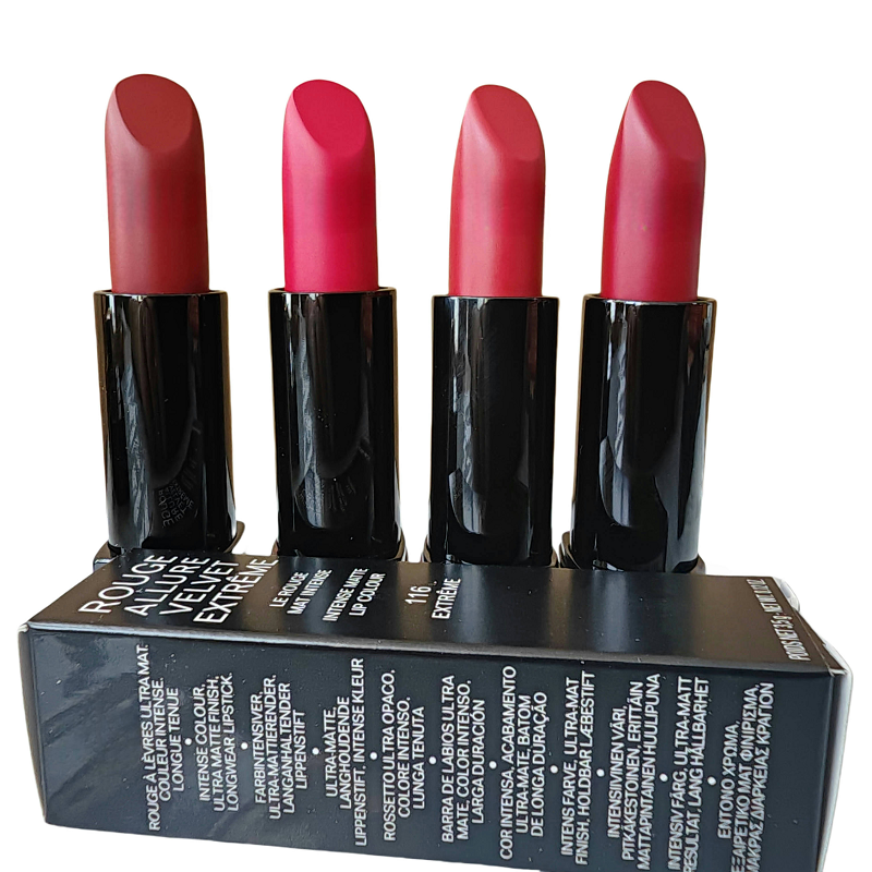 Designer Makeup 4colors Matte Lipstick Lustre natural long lasting waterproof luxury makeup lip gloss Cosmetics