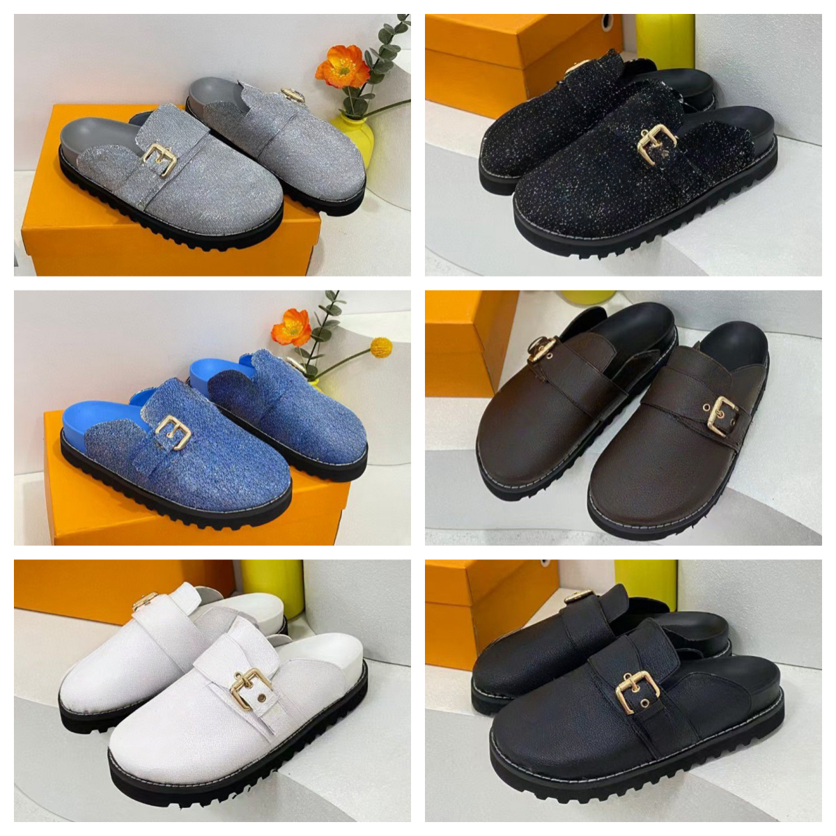 Designer Women&#039;s Men&#039;s Mules Slides Luxury Home Designer Shoes Slippers Fashion Sandals Shoes EU size 35-45 24794 23501
