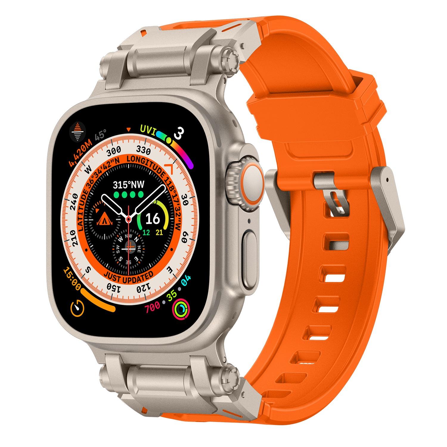 Suitable for AppleWatch Ultra3 Band Explorer Outdoor Sports Advanced Creative S8 Waterproof durable iwatch9 New liquid silicone