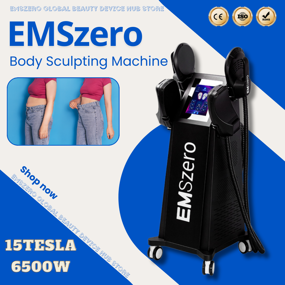 EMSzero RF 6500W Electrical Muscle Stimulation Beauty Equipment for Body Slimming Fat Reduction and Shape Refinement