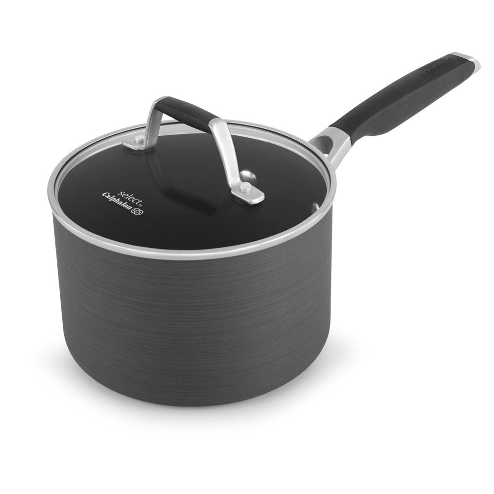 Select by Calphalon AquaShield Nonstick 2 5-Quart Sauce Pan with Lid