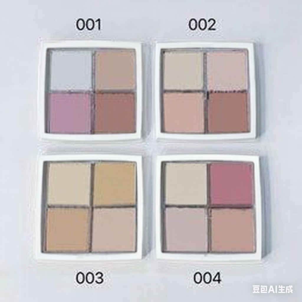 New Highlighter Powder Palette 4 Colors Glitter Contour Brighten Shimmer Dia Face Makeup Cosmetic