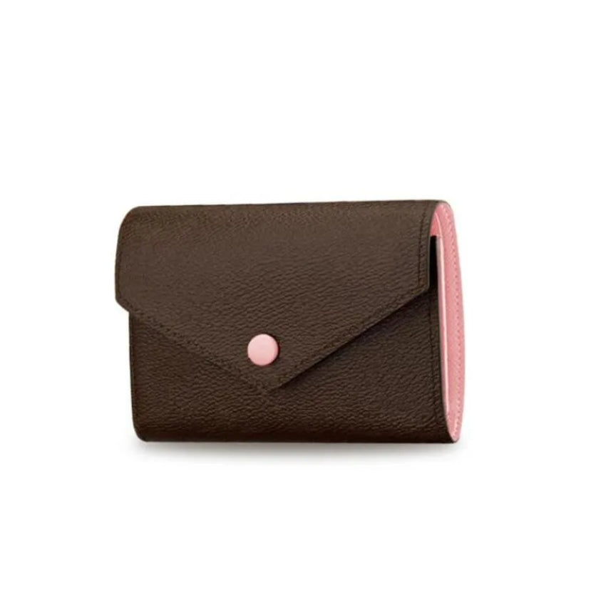 High Quality Designer Woman Wallet Card Holder Cash Keys Bag Purse Emed Patters Flowers Letters