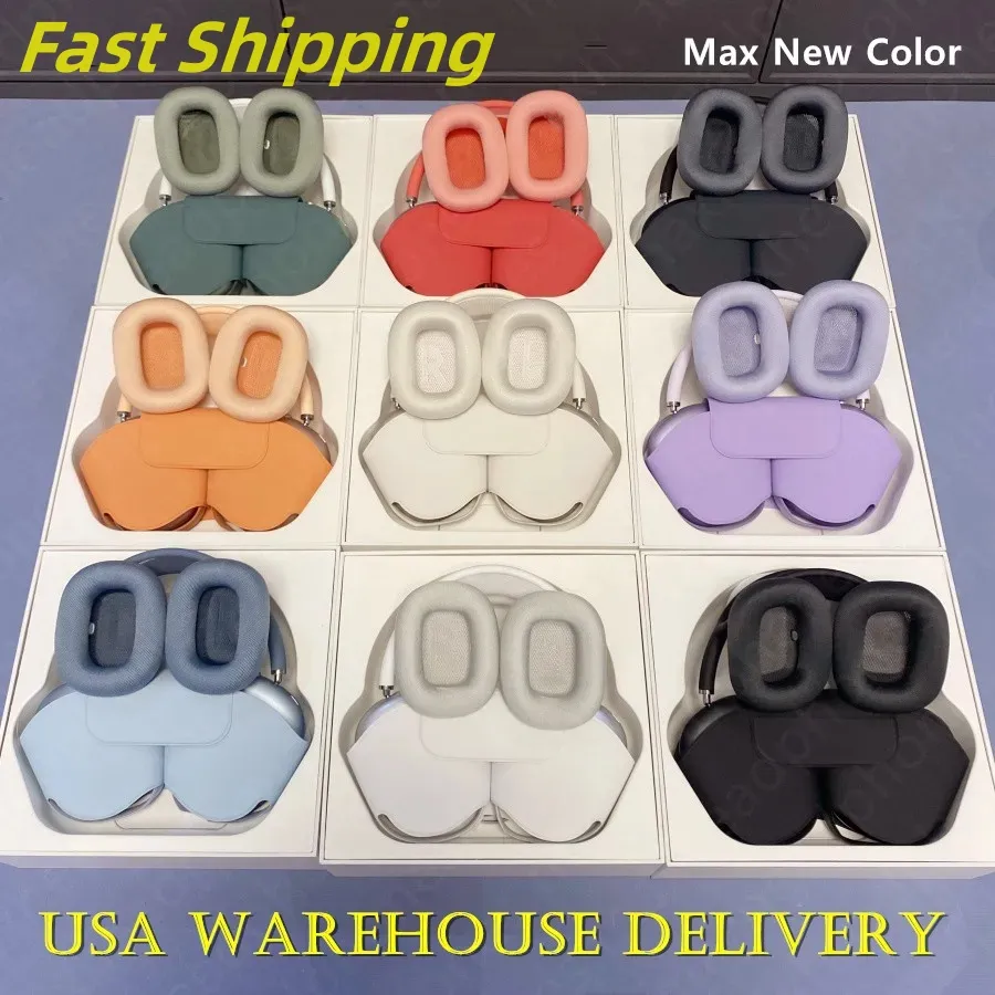 for Airpods Max Bluetooth Headphones Accessories Airpodspro Max Headphone Wireless Earphone Top Quality ANC Metal shell Silicone Anti-drop Protectiv