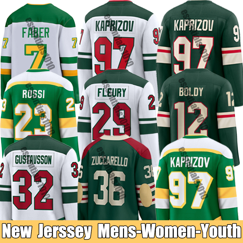 2025 Hockey Jerseys MinnesotaesS Wild Brock Faber #36 Zuccarello #97 Kaprizov #12 Zuccarello #29 Faber A Boldy Matt Boldy #7 Kaprizov A Kirill Mats