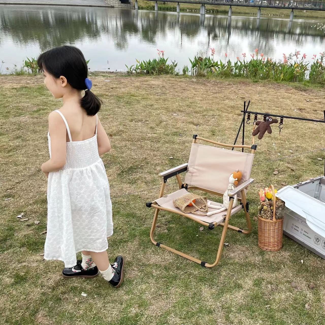 D91 Girls dresses summer 2023 new style children&#039;s princess dress sweet suspender dress baby girl dress