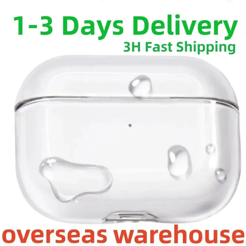US warehouses USB-C For Airpods Pro 2 Airpod 4 3nd 2nd Earphones Headphone Solid Silicone Cute Protective Cover Wireless Charging Box Shockproof Dad