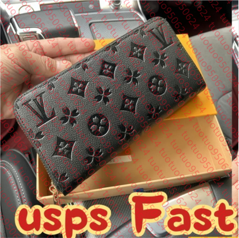 wholesale brand designer women wallets Top quality purses pu leather classic style multicolor Mmen short wallet Card holder Holders classic zipper p