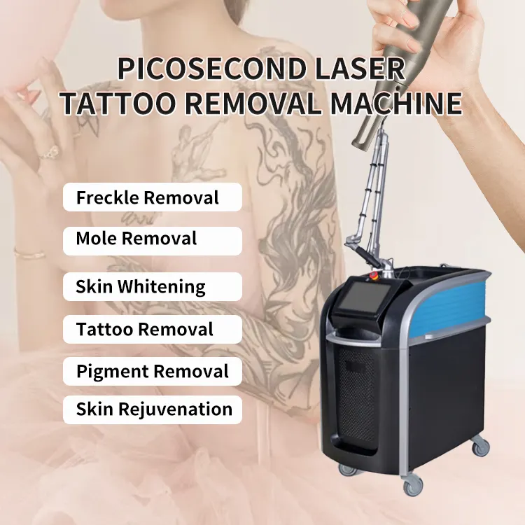 Powerful q-switched nd yag laser machine tattoo removal laser Pico second laser for age spots freckle tattoos Pigment Removal