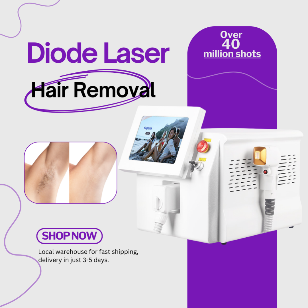 Advanced Ice Cooling Diode Laser Hair Removal Machine 3500W Alexandrite Painless Full Body Epilator