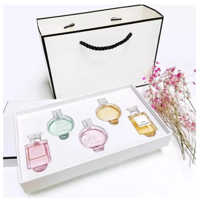 Hottest Sale set 15ml perfume lipsticks eyeliner mascara 5 in 1 with box Lips cosmetics kit for women gift drop man blue fast free delivery