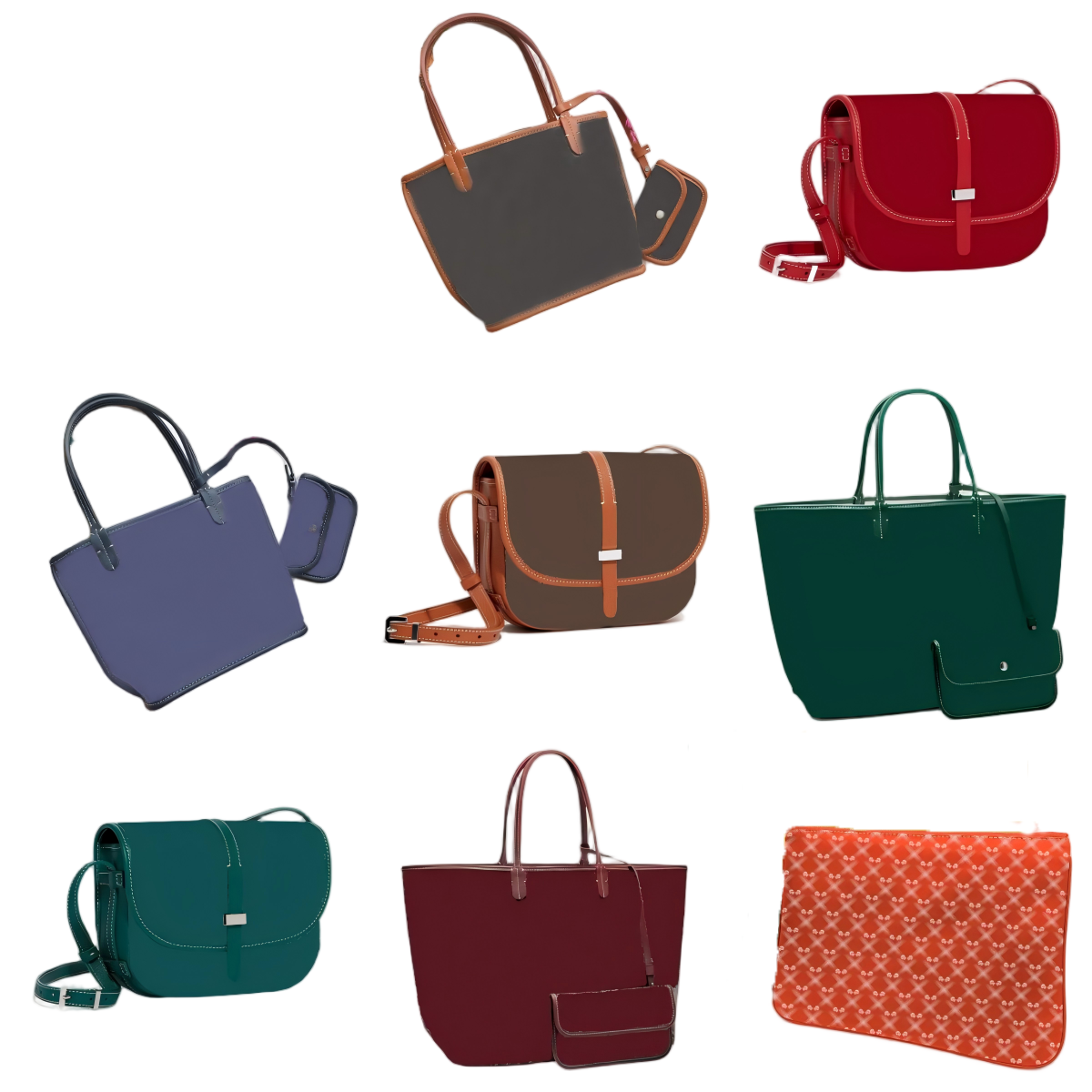 Designer bags women purse shoulder bags purses card holder bag new designer bags womens bags brown beige Fashionable printed single shoulder hand-he