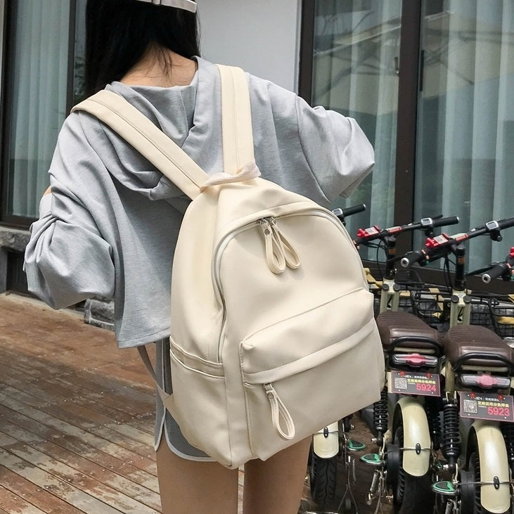Women Backpack Large capacity School bags Student Rucksack Teenage Girl PU Leather travel Backpacks bag Daypack black bagpack L0