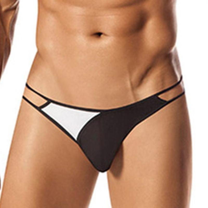 Underpants Double T-Back G-String Thongs Men&#039;s Underwear Low-Rise Briefs Seamless Bikini Swimming Trunks Male Comfy Lingerie