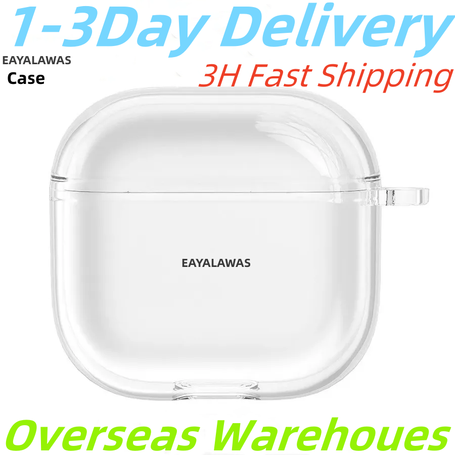 USA Stock ForHeadphone Accessories Solid TPU Case Silicone Protective Earphone Wireless Charging Silcome Case