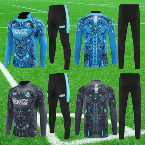 2025 2026 AE7 Napoli trackSuit jacket soccer jersey Zielinski 24-25-26 Half pull Long sleeve AE7 Naple set veste suit 66