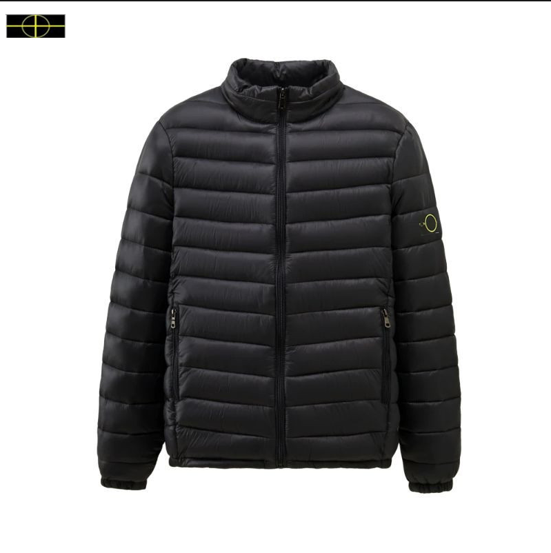 New Stone Men&#039;s Cotton Coat Large Cotton Coat Islands Stand Collar Autumn Winter Short Men&#039;s Thick Coat Top --10--21