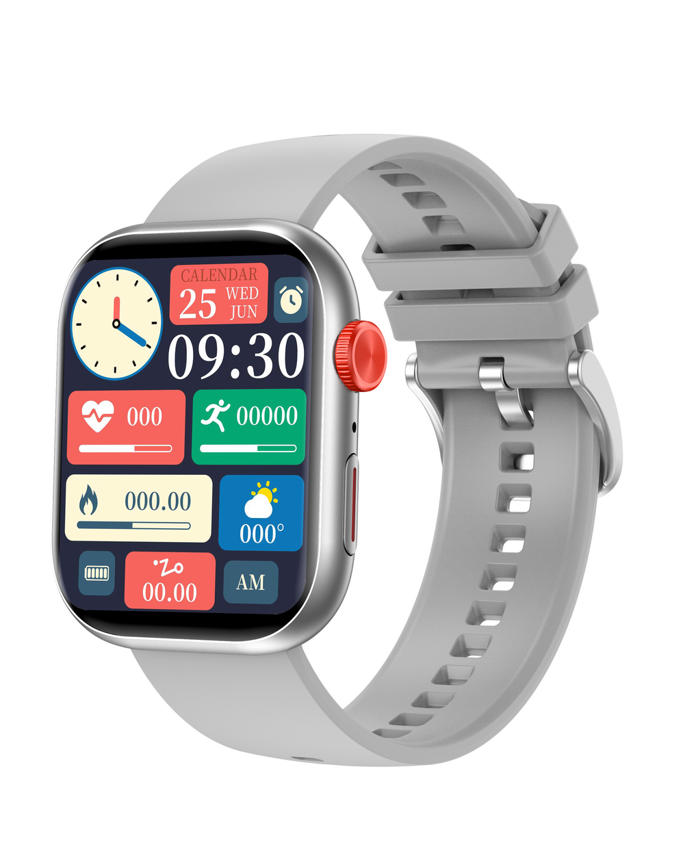 Smart Watch for Women Men Full Touch Screen Bluetooth Call Waterproof Health Fitness Tracker Sport Smartwatch for Lady 2.01 Inch HD Siri Voice Contr