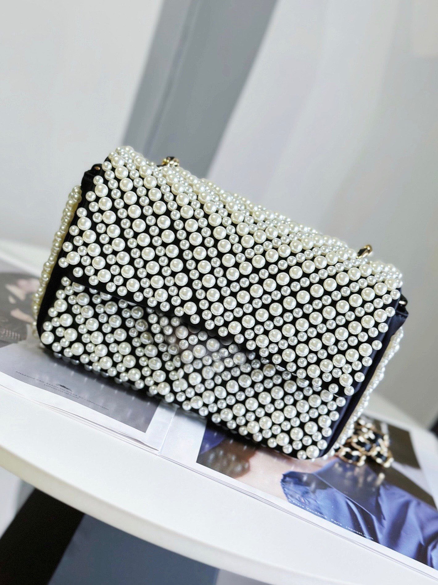 10ATop Mirror Quality Designer C Sunset Bag Classic Leather Women&#039;s Shoulder Bag Handbag Pattern Latest Leather Women&#039;s Underarm Bag Pearl