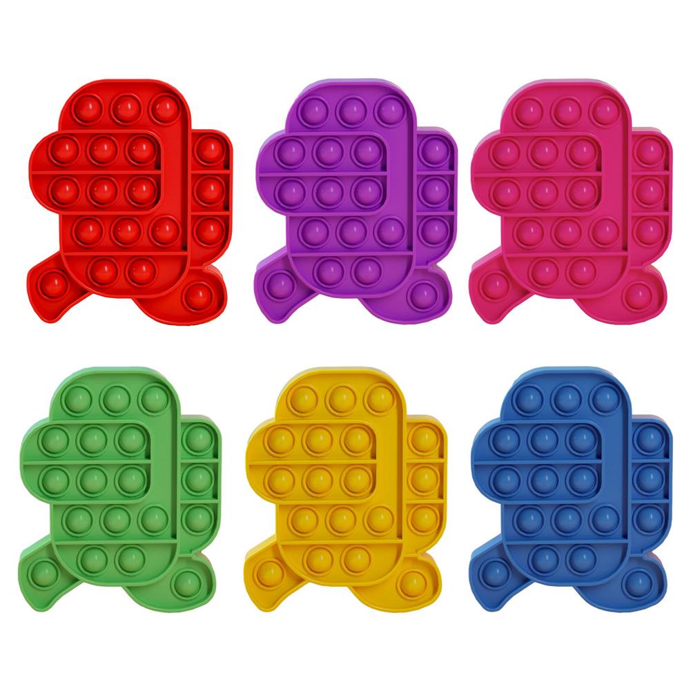 Among Us Push Pops Bubble Sensory Toy Autism Needs Squishy stress Funny Popit Anti-Stress Pops It Fidget Stress Reliver Toys