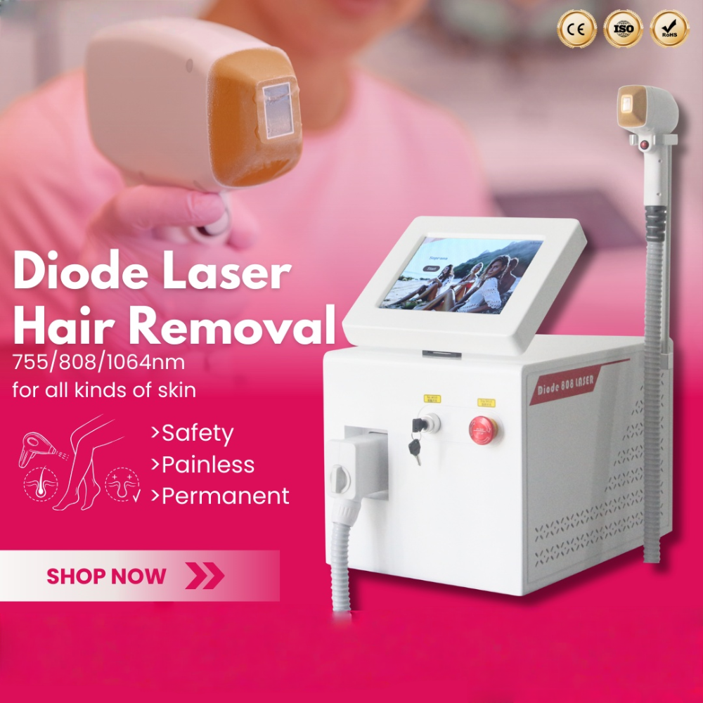 2025 new 808nm Professional Diode Laser Hair Removal Machine 3 wavelength Ice Cooling Tech Pain-Free Permanent Results for