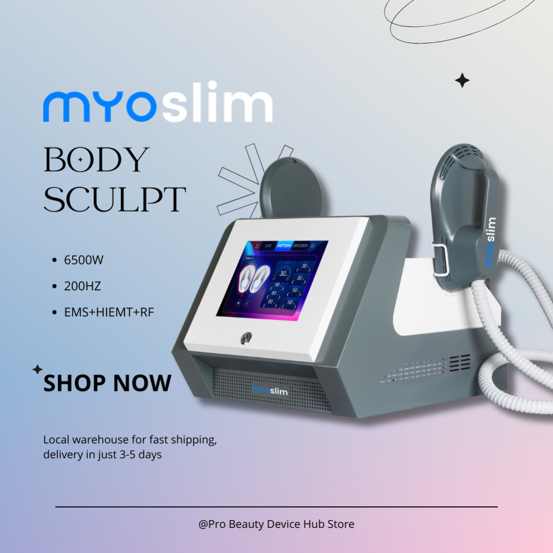 6500W EMS RF Body Contouring Machine Electrical Muscle Stimulation Device by Myoslim for Professional Fat Reduction