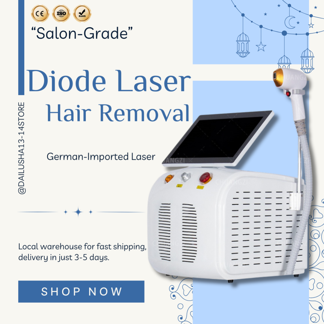 Portable Ice Platinum Laser Hair Removal Device 3500W Diode Alexandrite Triple Wave Fast Depilation