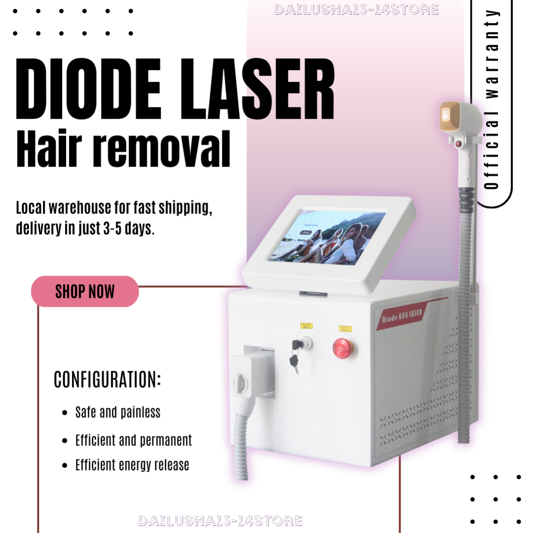3 Wavelengths Diode Laser Hair Removal Machine Ice Titanium Painless Permanent Hair Removal Equipment 755 808 1064nm