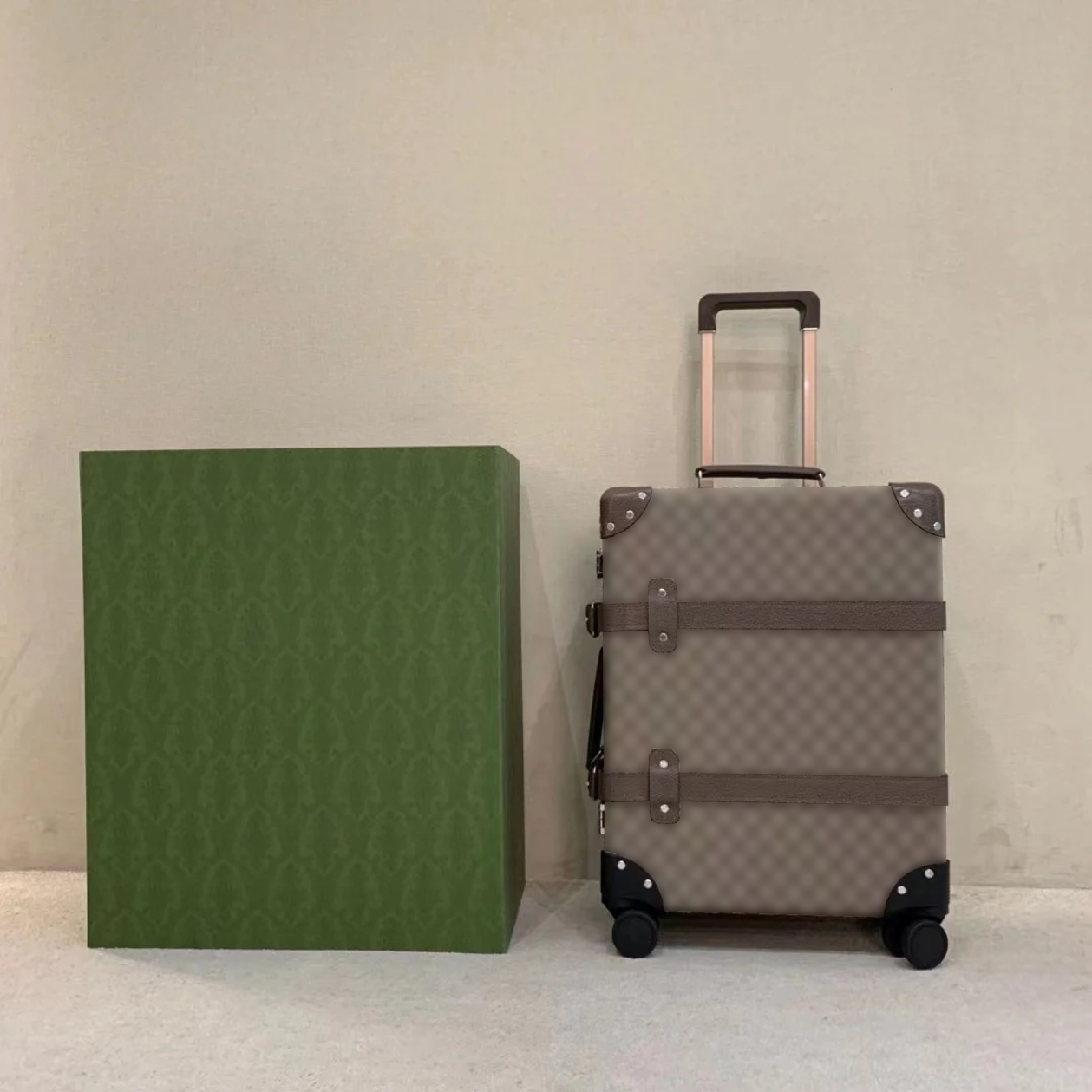 Designer Luggage Genuine Leather Suitcase Luxury Suitcases with wheels Trolley Case Travel Bag Boarding Case Password Box Carry On Letter Design Cab